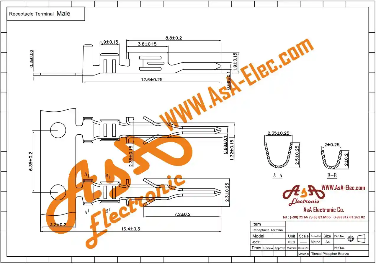 پین کانکتور MINI ATX نری 3.00 میلیمتر